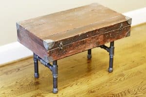 Use the top of an old trunk for a different look. PHOTO: Christine Roberts