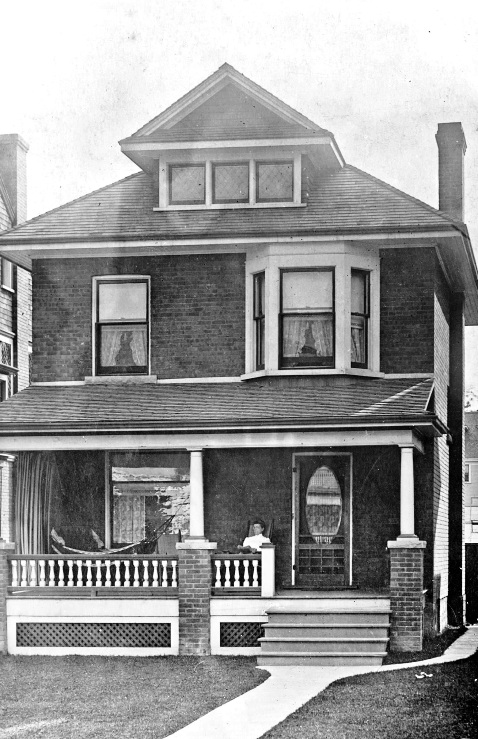 House, Leuty Ave., w. side, s. of Queen St. E. Email Print Facebook Twitter 82 Leuty Ave., w. side, s. of Queen St. E. Open in full size Open in full size Wilson, J.W Year/Format: 1910, Picture