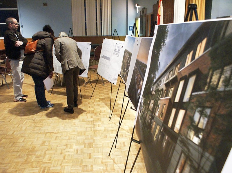 Plans for development at Dundas and Coxwell were unveiled at a community meeting Feb. 2, 2016.