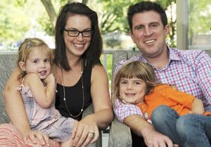 The Mittler family, from left, Lucy, Mary, Molly, and Aaron. Lucy's cystic fibrosis inspired the Mittlers' neighbour Claire O'Shea to start the Lucky Lucy Charity Casino fundraiser, which has raised almost $70,000 for Cystic Fibrosis Canada so far.