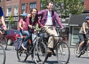 About 500 cyclists joined Bells On Danforth on June 6. The family-friendly cycling trip along Danforth Avenue has grown larger every year. PHOTO: Andrew Hudson