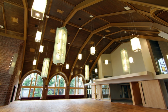 Beach United Church’s new sanctuary features an open space for variable seating options, above. PHOTOS: Andrew Hudson