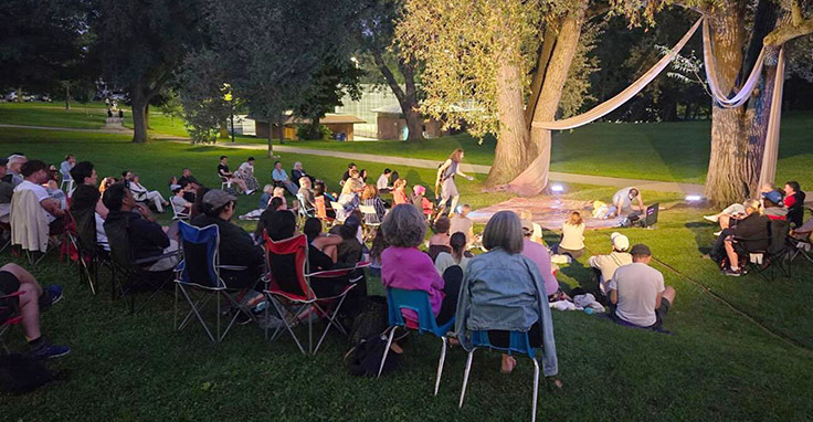Performances of Shakespeare in the Ruff’s Tiff’ny of Athens continue this weekend at Withrow Park